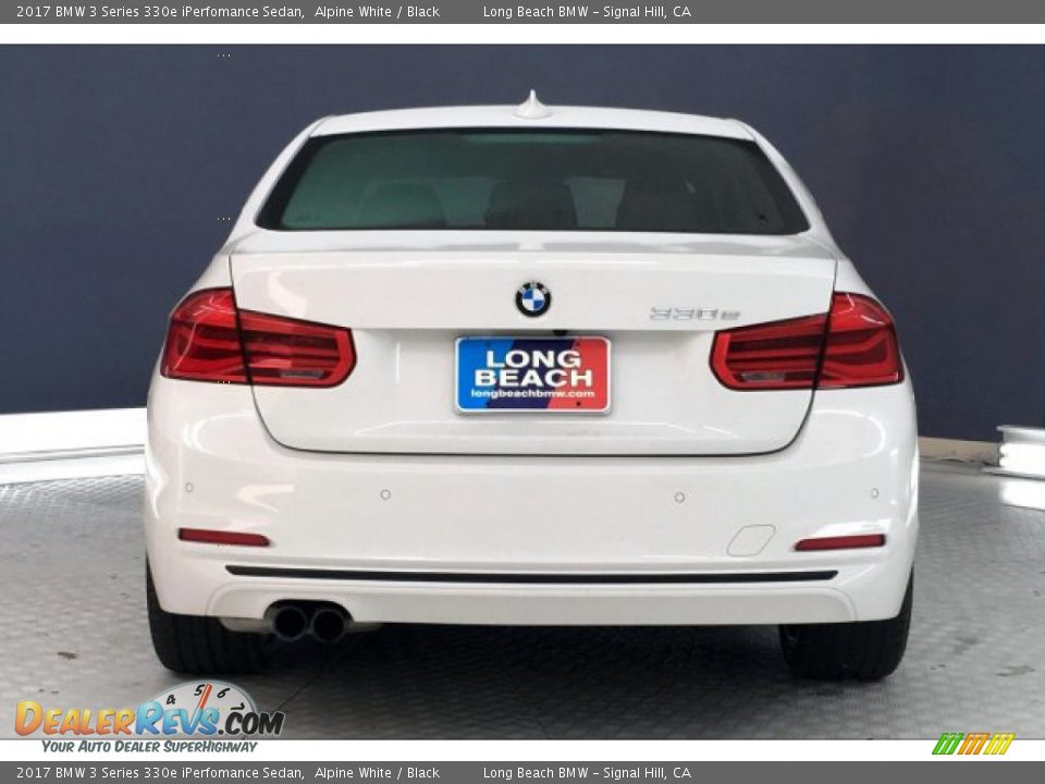 2017 BMW 3 Series 330e iPerfomance Sedan Alpine White / Black Photo #3