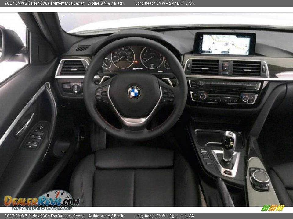 2017 BMW 3 Series 330e iPerfomance Sedan Alpine White / Black Photo #4