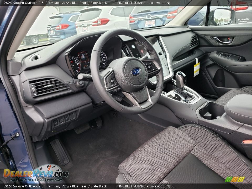 Slate Black Interior - 2020 Subaru Outback 2.5i Premium Photo #7
