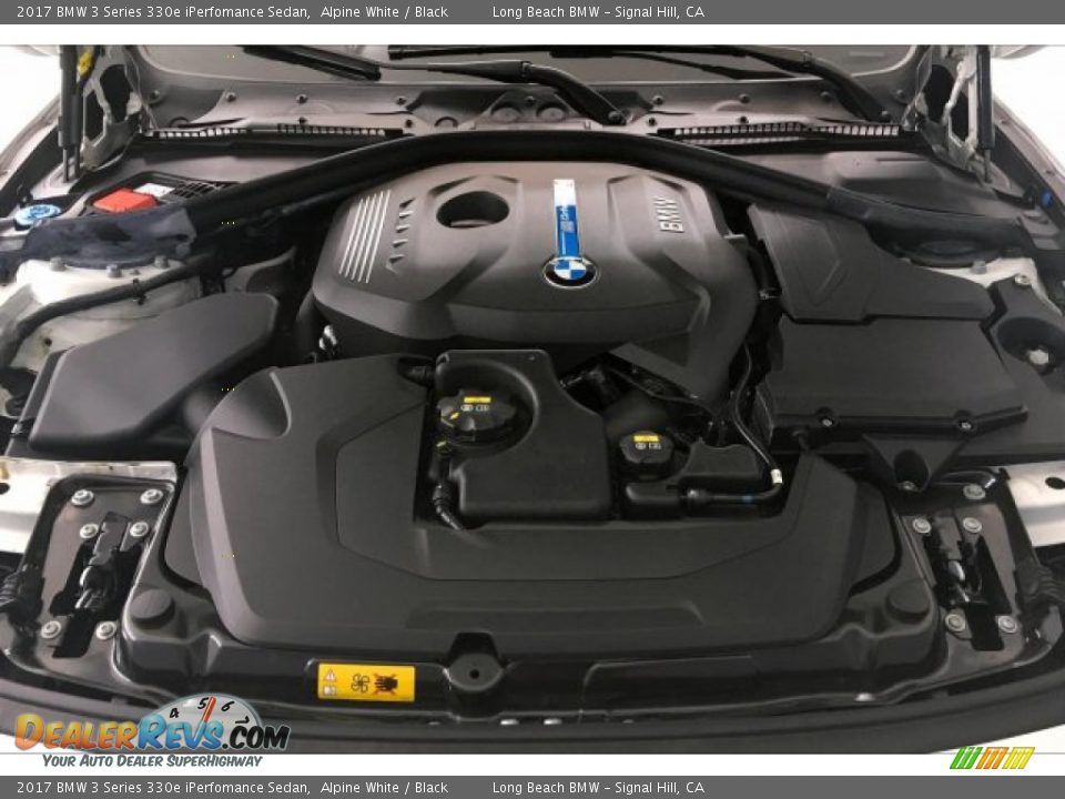 2017 BMW 3 Series 330e iPerfomance Sedan Alpine White / Black Photo #9