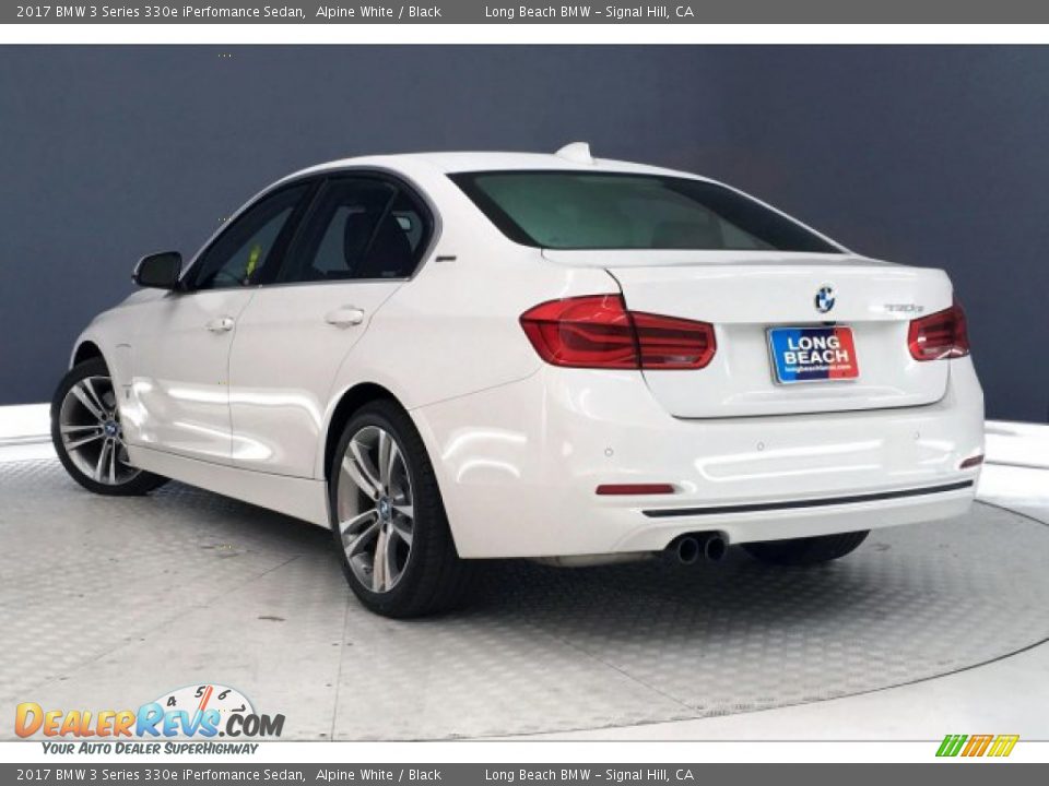 2017 BMW 3 Series 330e iPerfomance Sedan Alpine White / Black Photo #10
