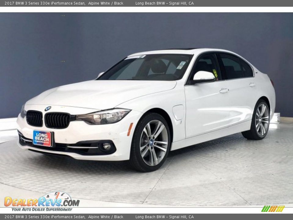 2017 BMW 3 Series 330e iPerfomance Sedan Alpine White / Black Photo #12