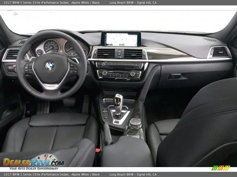 2017 BMW 3 Series 330e iPerfomance Sedan Alpine White / Black Photo #20