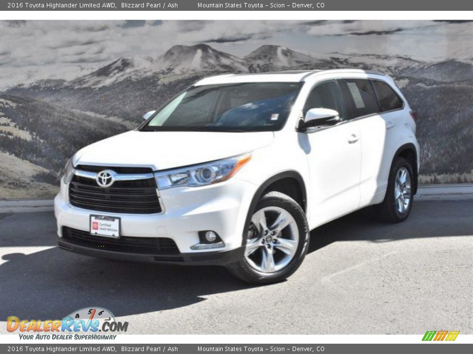 2016 Toyota Highlander Limited AWD Blizzard Pearl / Ash Photo #5