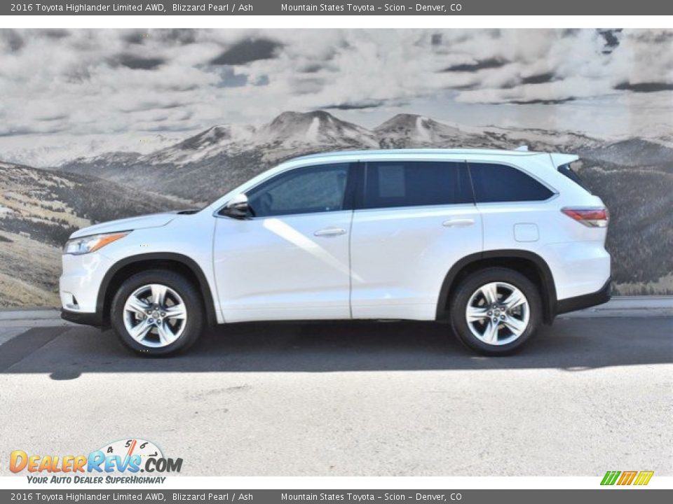 2016 Toyota Highlander Limited AWD Blizzard Pearl / Ash Photo #6