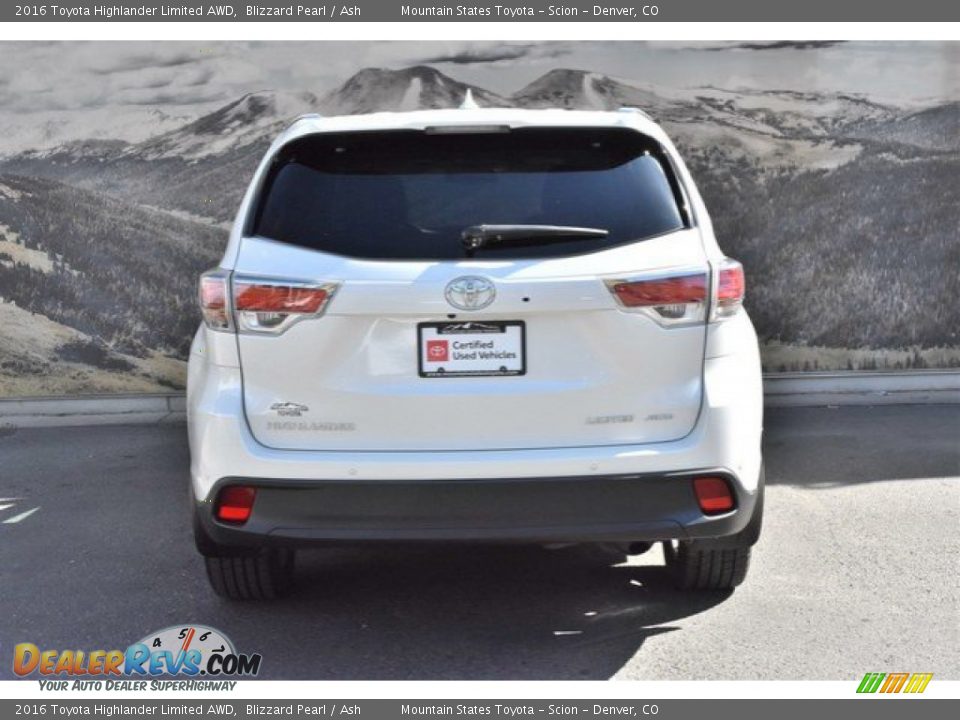 2016 Toyota Highlander Limited AWD Blizzard Pearl / Ash Photo #8