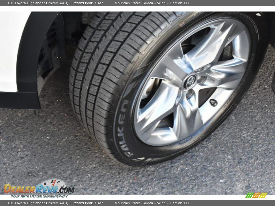 2016 Toyota Highlander Limited AWD Blizzard Pearl / Ash Photo #30