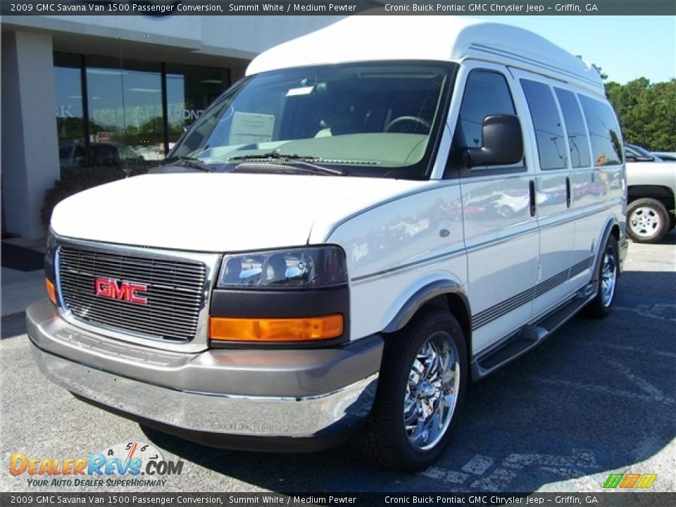 2009 GMC Savana Van 1500 Passenger Conversion Summit White / Medium Pewter Photo #2