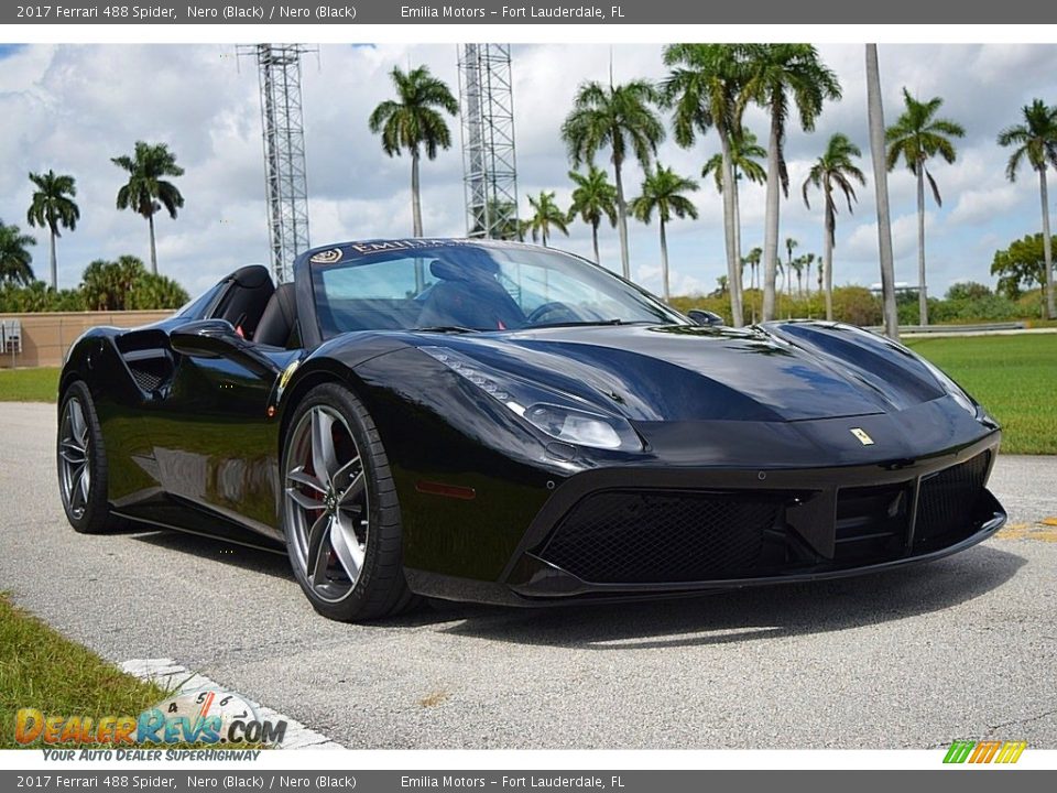 Nero (Black) 2017 Ferrari 488 Spider  Photo #1