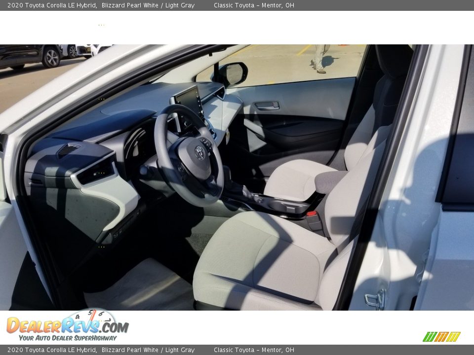 2020 Toyota Corolla LE Hybrid Blizzard Pearl White / Light Gray Photo #2
