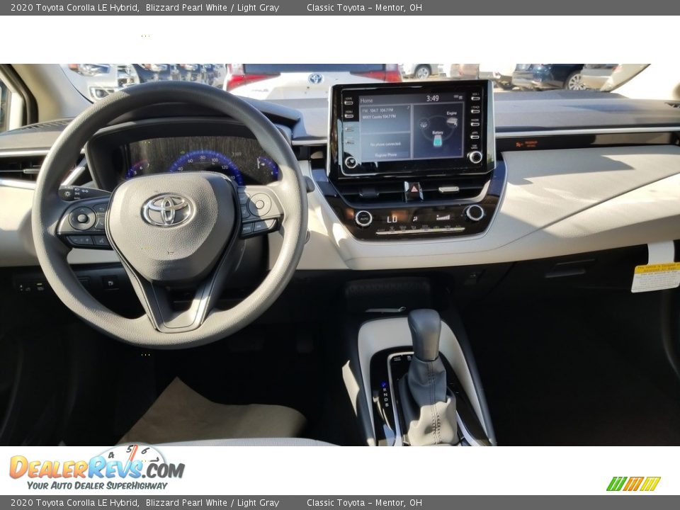 2020 Toyota Corolla LE Hybrid Blizzard Pearl White / Light Gray Photo #4