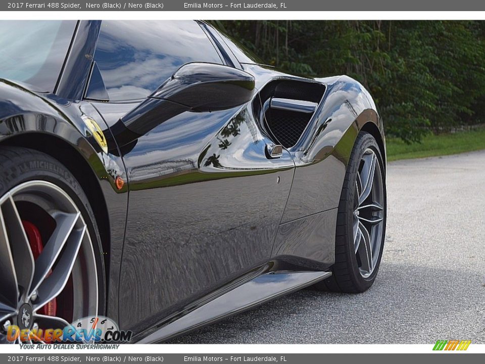 2017 Ferrari 488 Spider Nero (Black) / Nero (Black) Photo #27