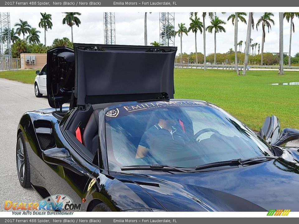 2017 Ferrari 488 Spider Nero (Black) / Nero (Black) Photo #37