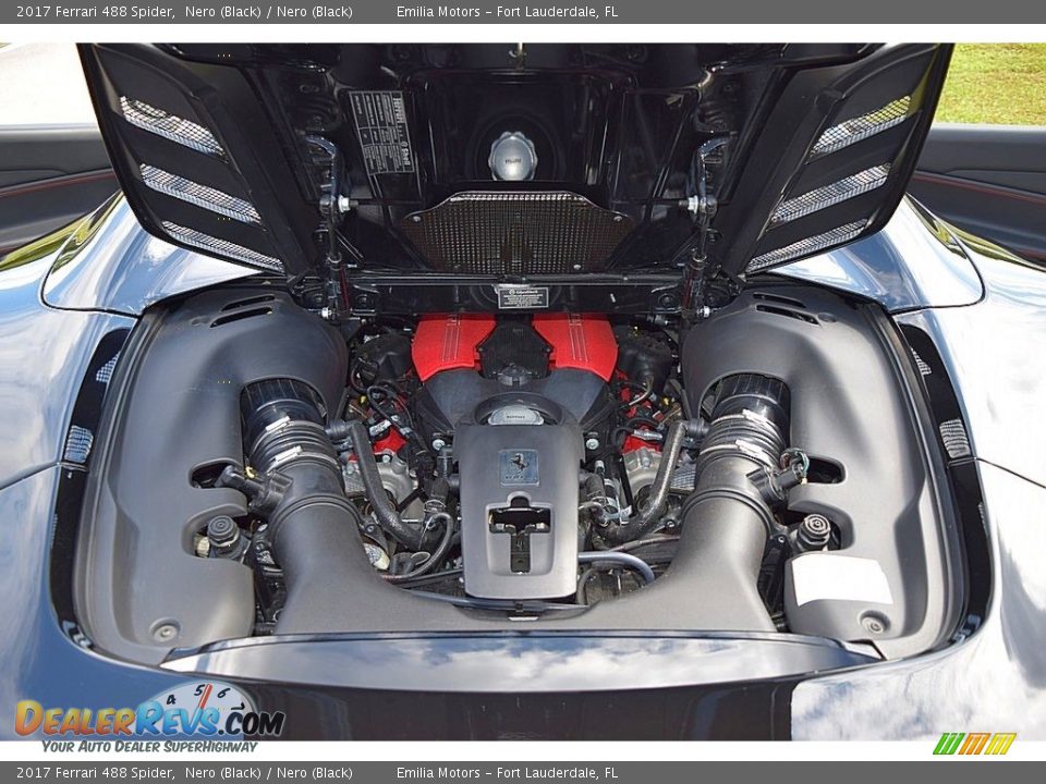 2017 Ferrari 488 Spider  3.9 Liter Turbocharged DOHC 32-Valve V8 Engine Photo #69