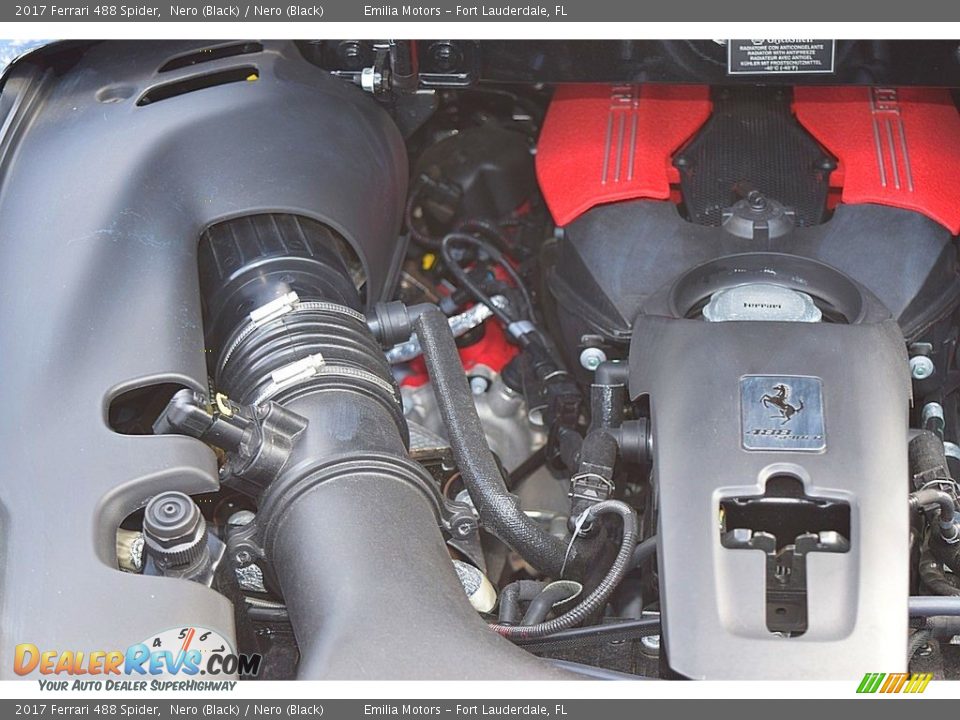 2017 Ferrari 488 Spider  3.9 Liter Turbocharged DOHC 32-Valve V8 Engine Photo #70