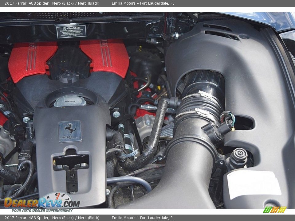 2017 Ferrari 488 Spider  3.9 Liter Turbocharged DOHC 32-Valve V8 Engine Photo #71