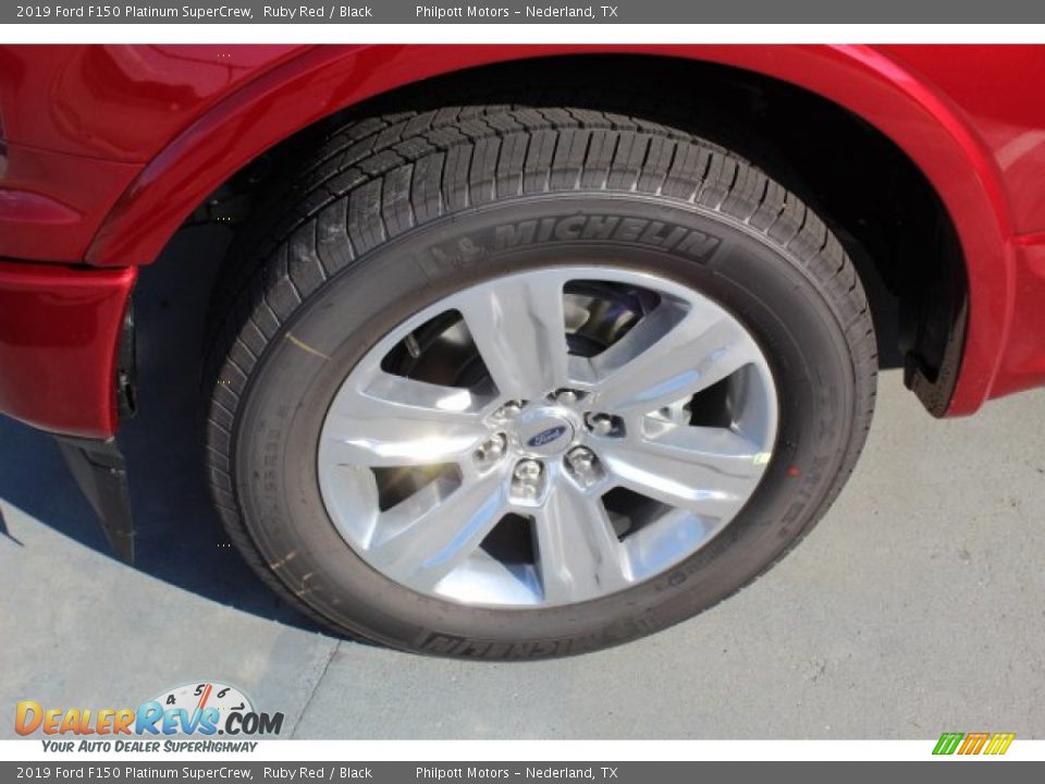 2019 Ford F150 Platinum SuperCrew Ruby Red / Black Photo #5