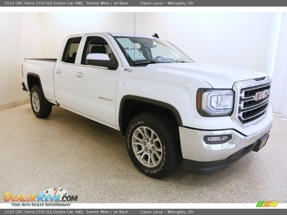 2016 GMC Sierra 1500 SLE Double Cab 4WD Summit White / Jet Black Photo #1