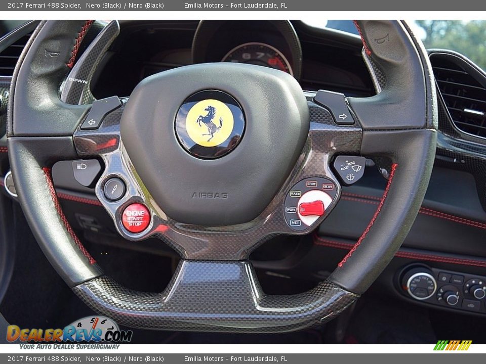 2017 Ferrari 488 Spider  Steering Wheel Photo #81