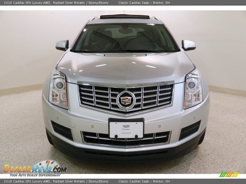 2016 Cadillac SRX Luxury AWD Radiant Silver Metallic / Ebony/Ebony Photo #2