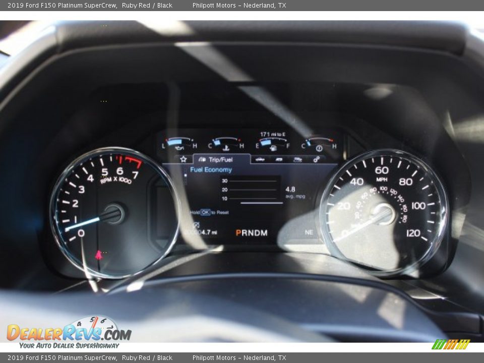 2019 Ford F150 Platinum SuperCrew Ruby Red / Black Photo #14
