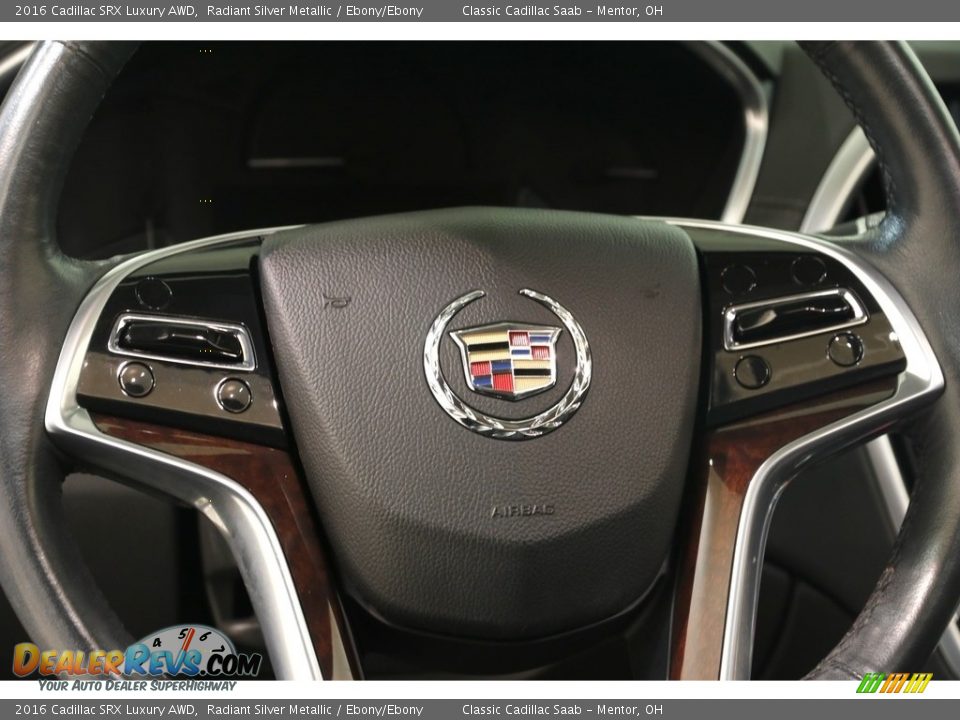 2016 Cadillac SRX Luxury AWD Radiant Silver Metallic / Ebony/Ebony Photo #6