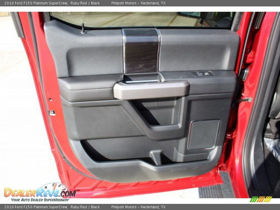 2019 Ford F150 Platinum SuperCrew Ruby Red / Black Photo #20