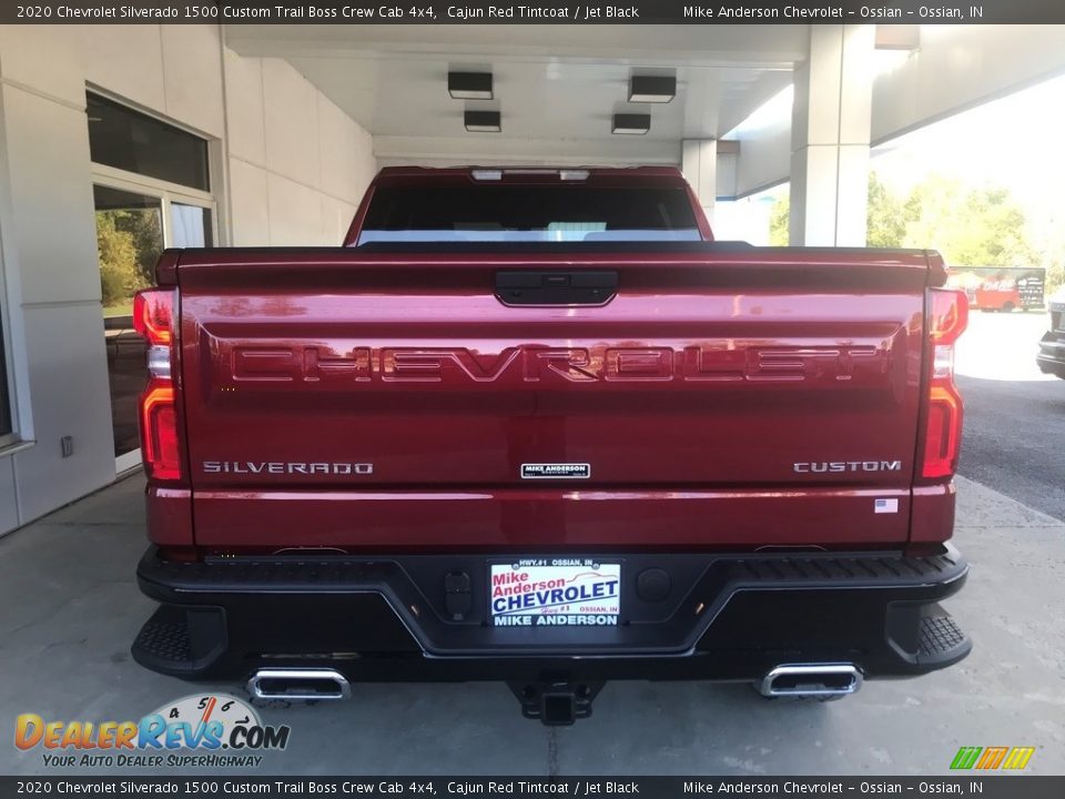 2020 Chevrolet Silverado 1500 Custom Trail Boss Crew Cab 4x4 Cajun Red Tintcoat / Jet Black Photo #4