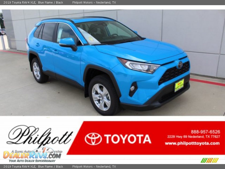2019 Toyota RAV4 XLE Blue Flame / Black Photo #1