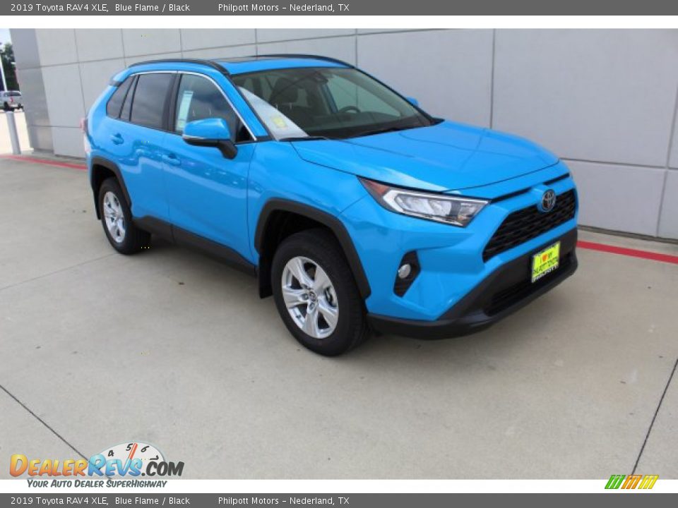 2019 Toyota RAV4 XLE Blue Flame / Black Photo #2