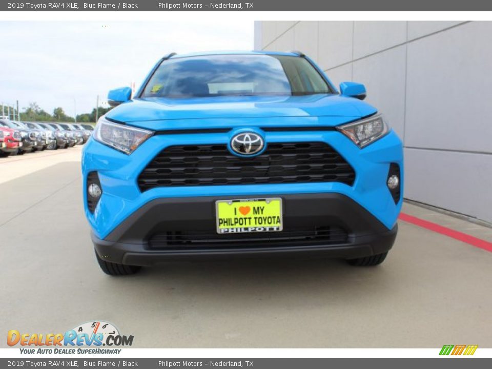 2019 Toyota RAV4 XLE Blue Flame / Black Photo #3