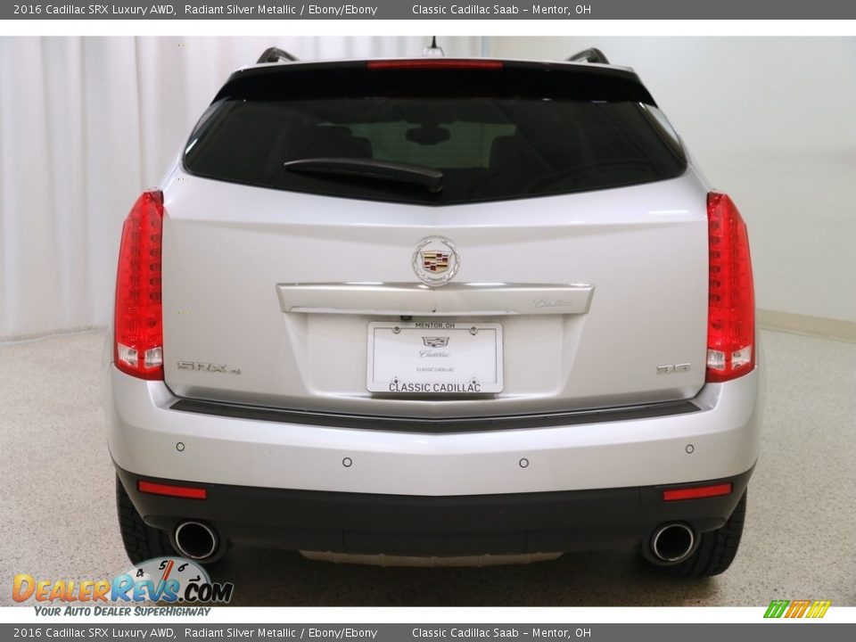 2016 Cadillac SRX Luxury AWD Radiant Silver Metallic / Ebony/Ebony Photo #19