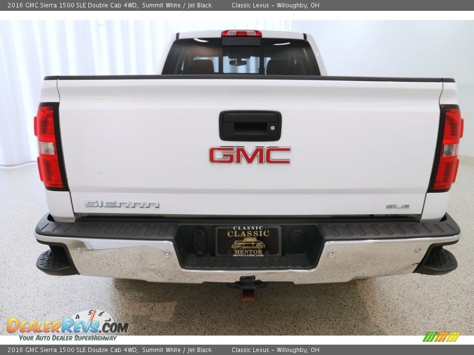 2016 GMC Sierra 1500 SLE Double Cab 4WD Summit White / Jet Black Photo #21