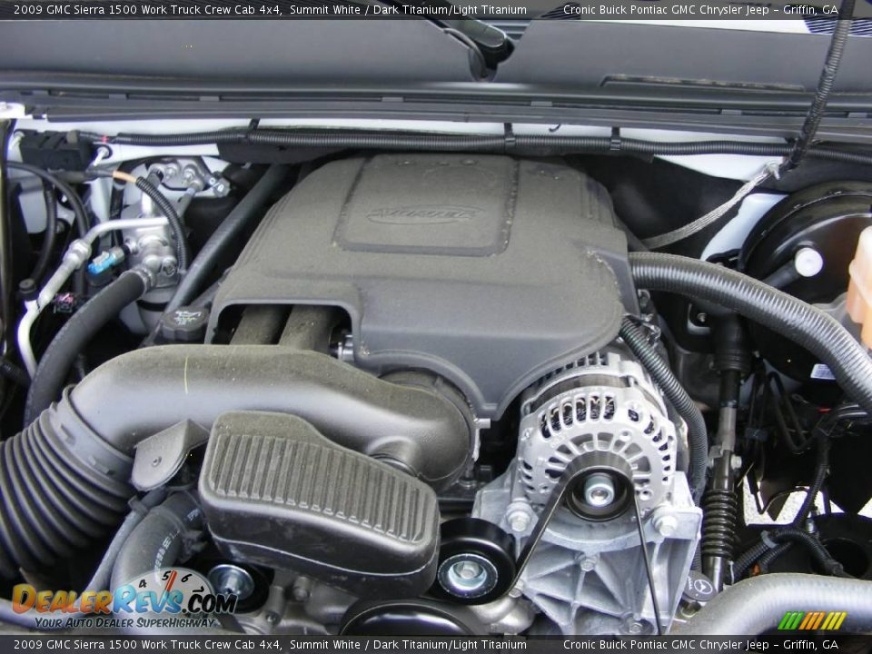 2009 GMC Sierra 1500 Work Truck Crew Cab 4x4 Summit White / Dark Titanium/Light Titanium Photo #13