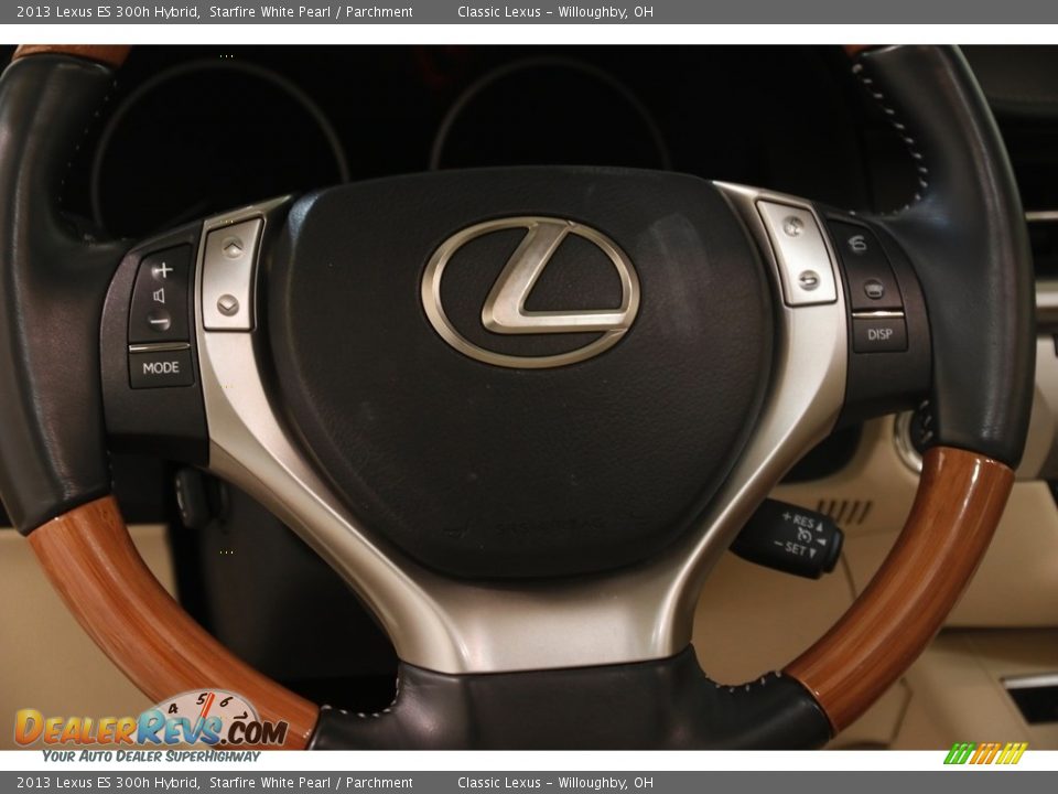 2013 Lexus ES 300h Hybrid Starfire White Pearl / Parchment Photo #7