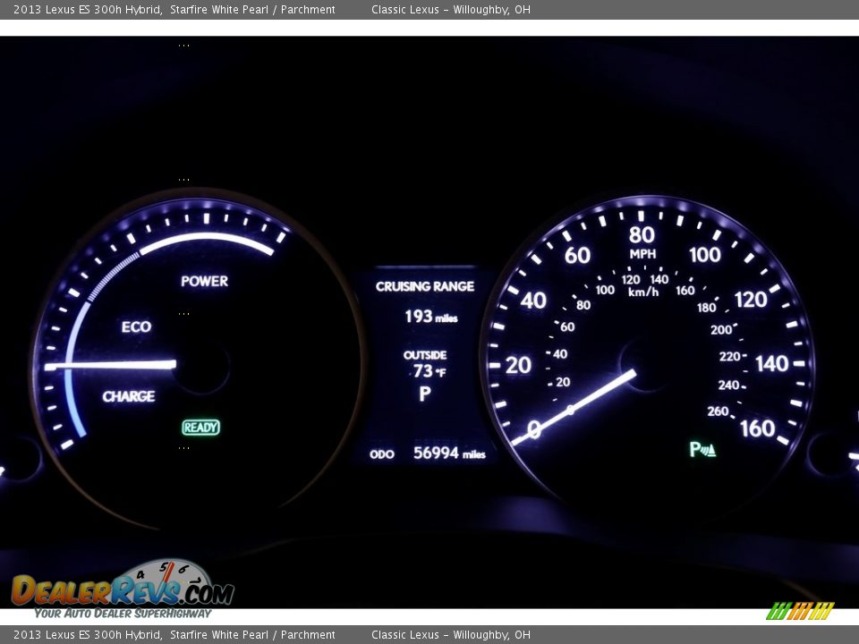 2013 Lexus ES 300h Hybrid Starfire White Pearl / Parchment Photo #8