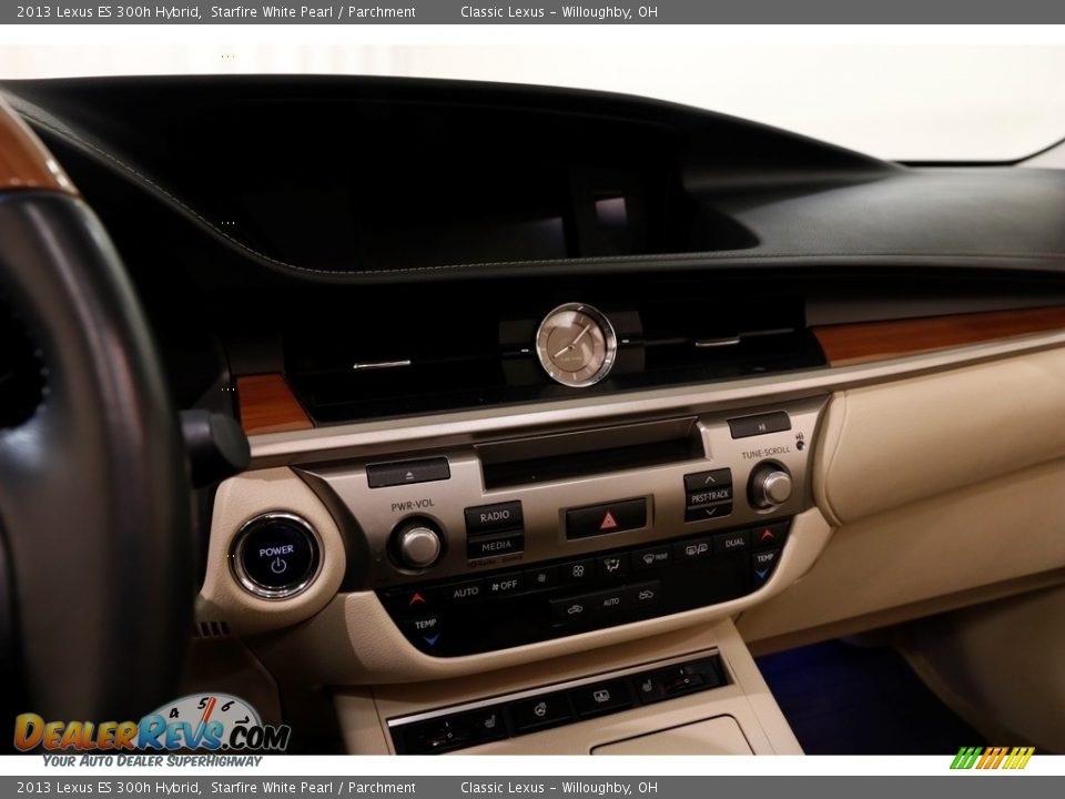 2013 Lexus ES 300h Hybrid Starfire White Pearl / Parchment Photo #9