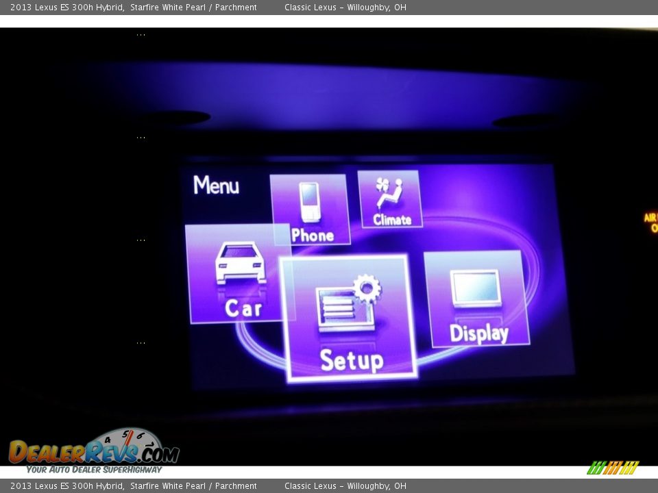 2013 Lexus ES 300h Hybrid Starfire White Pearl / Parchment Photo #11