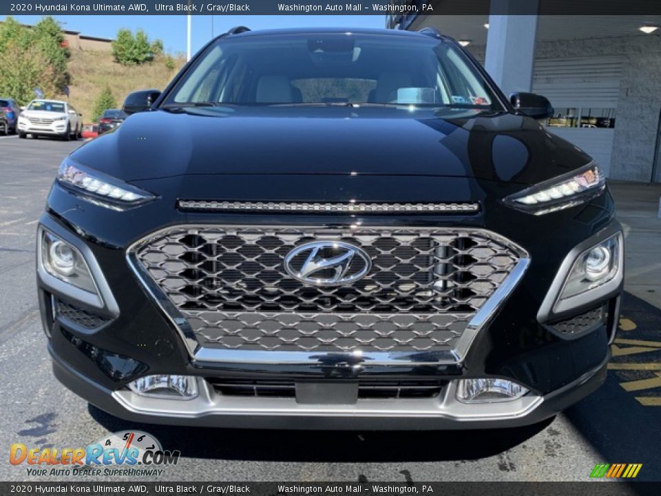 2020 Hyundai Kona Ultimate AWD Ultra Black / Gray/Black Photo #8