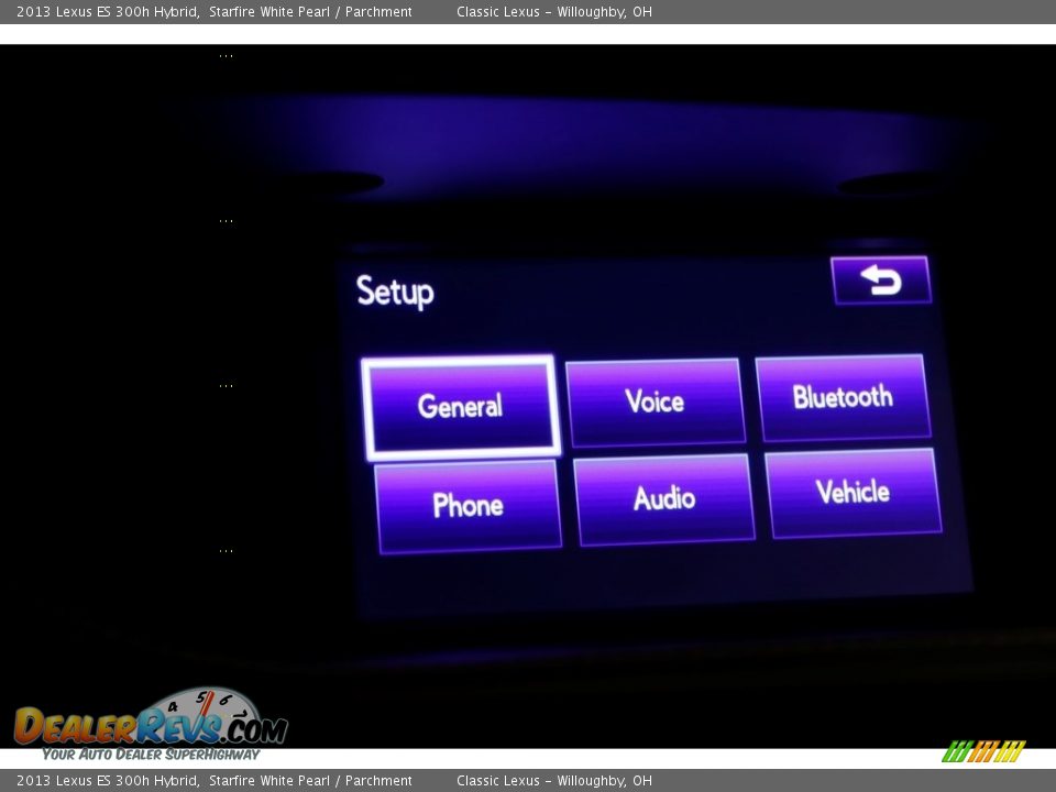 2013 Lexus ES 300h Hybrid Starfire White Pearl / Parchment Photo #12