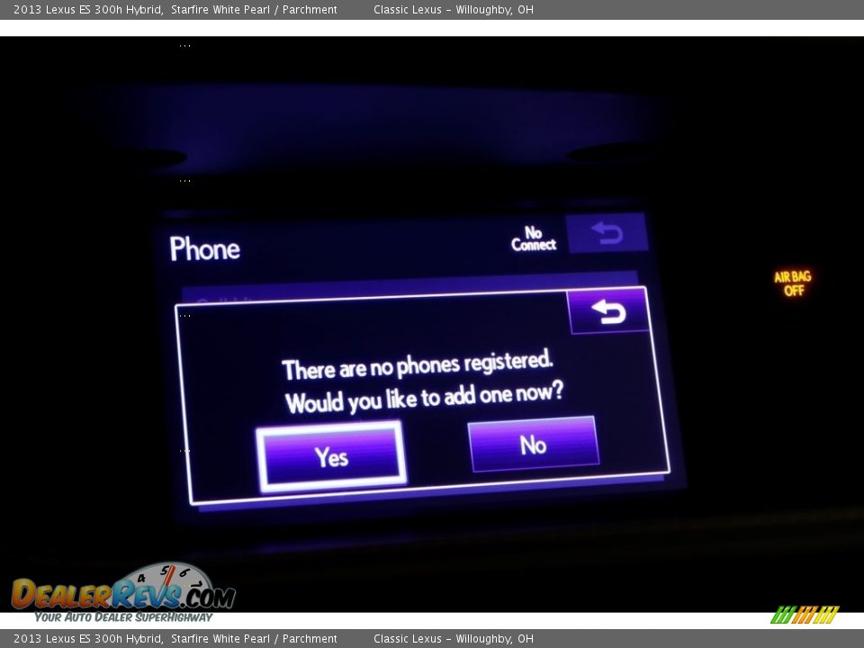 2013 Lexus ES 300h Hybrid Starfire White Pearl / Parchment Photo #13