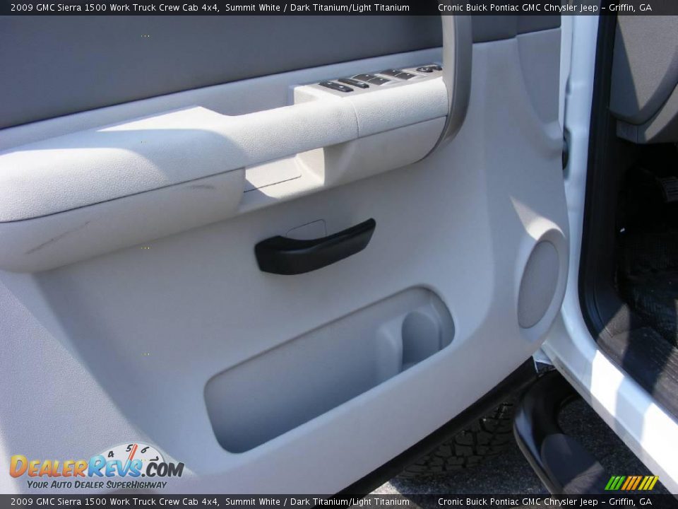 2009 GMC Sierra 1500 Work Truck Crew Cab 4x4 Summit White / Dark Titanium/Light Titanium Photo #15