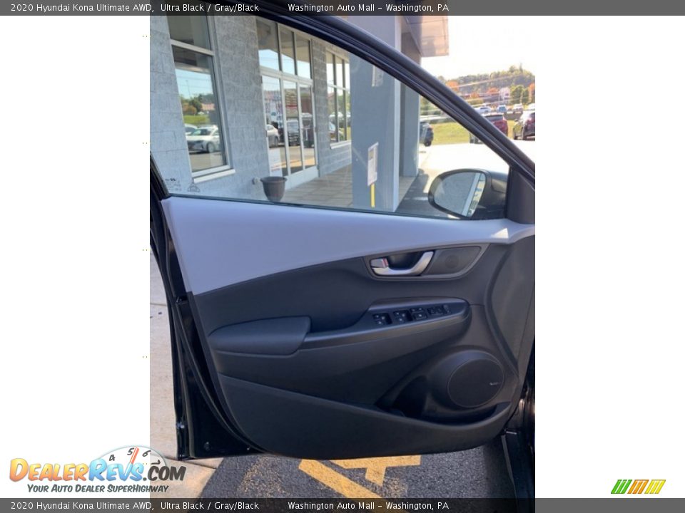 2020 Hyundai Kona Ultimate AWD Ultra Black / Gray/Black Photo #11