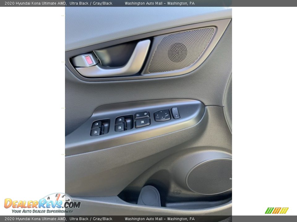 2020 Hyundai Kona Ultimate AWD Ultra Black / Gray/Black Photo #12