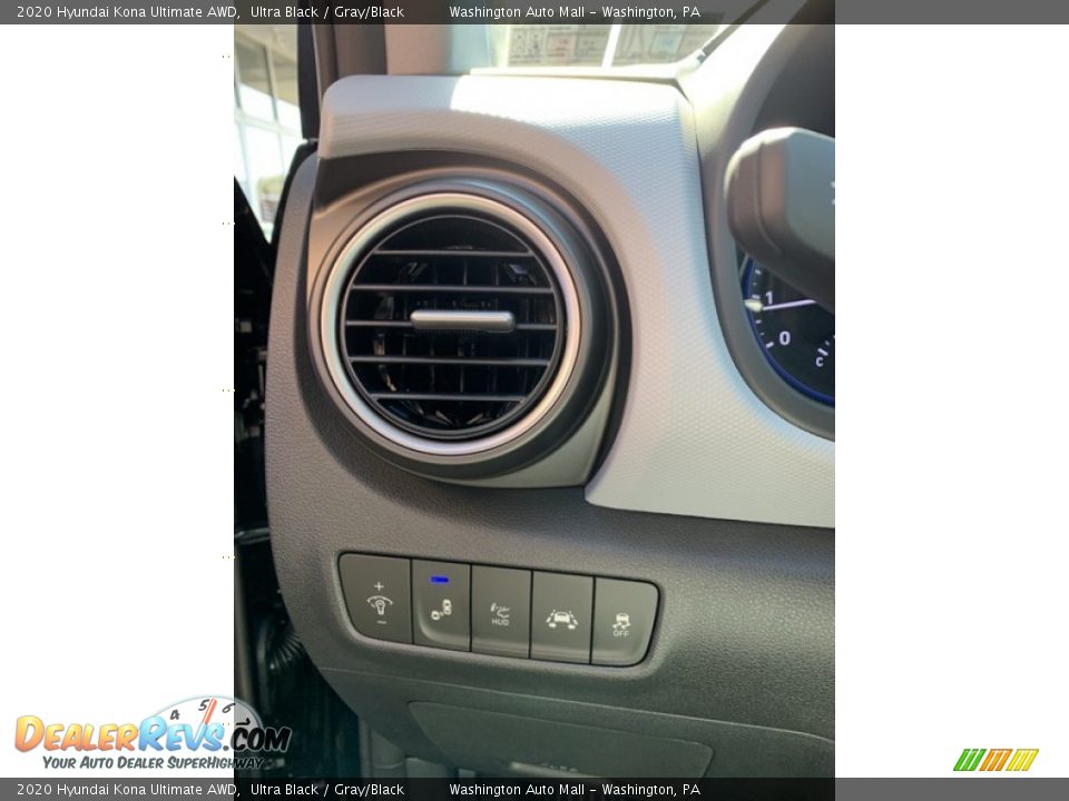 2020 Hyundai Kona Ultimate AWD Ultra Black / Gray/Black Photo #13