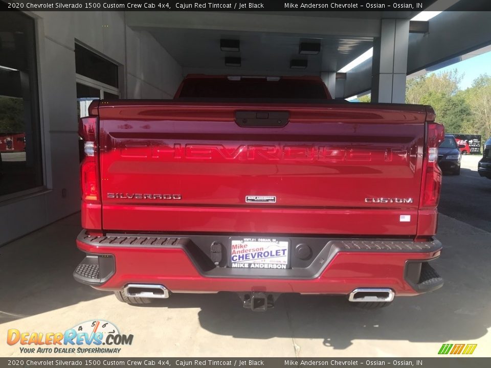 2020 Chevrolet Silverado 1500 Custom Crew Cab 4x4 Cajun Red Tintcoat / Jet Black Photo #4