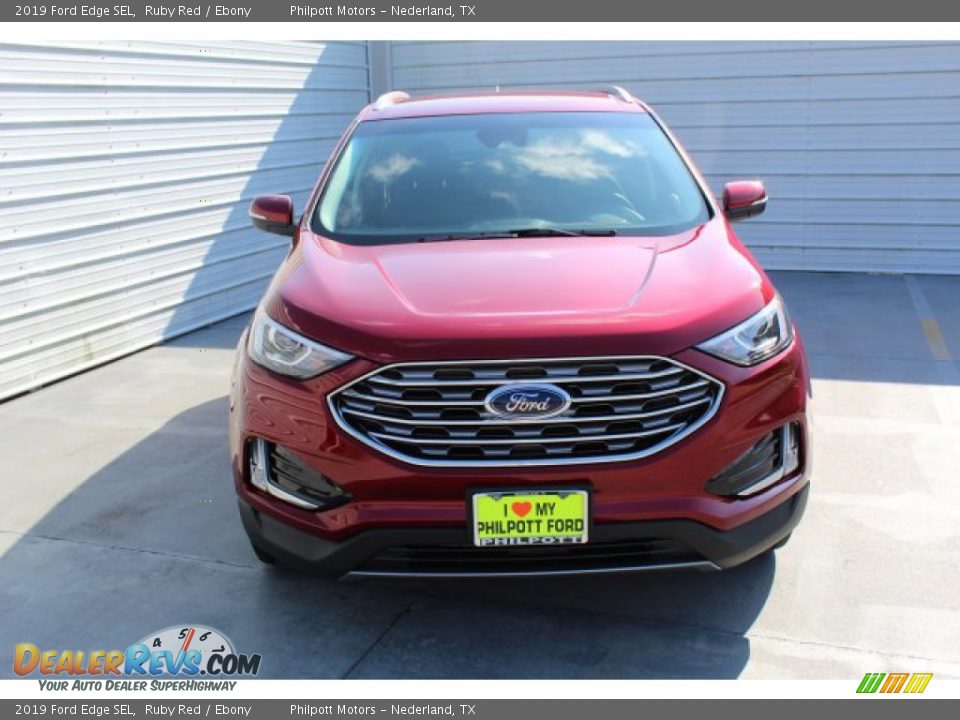 2019 Ford Edge SEL Ruby Red / Ebony Photo #3