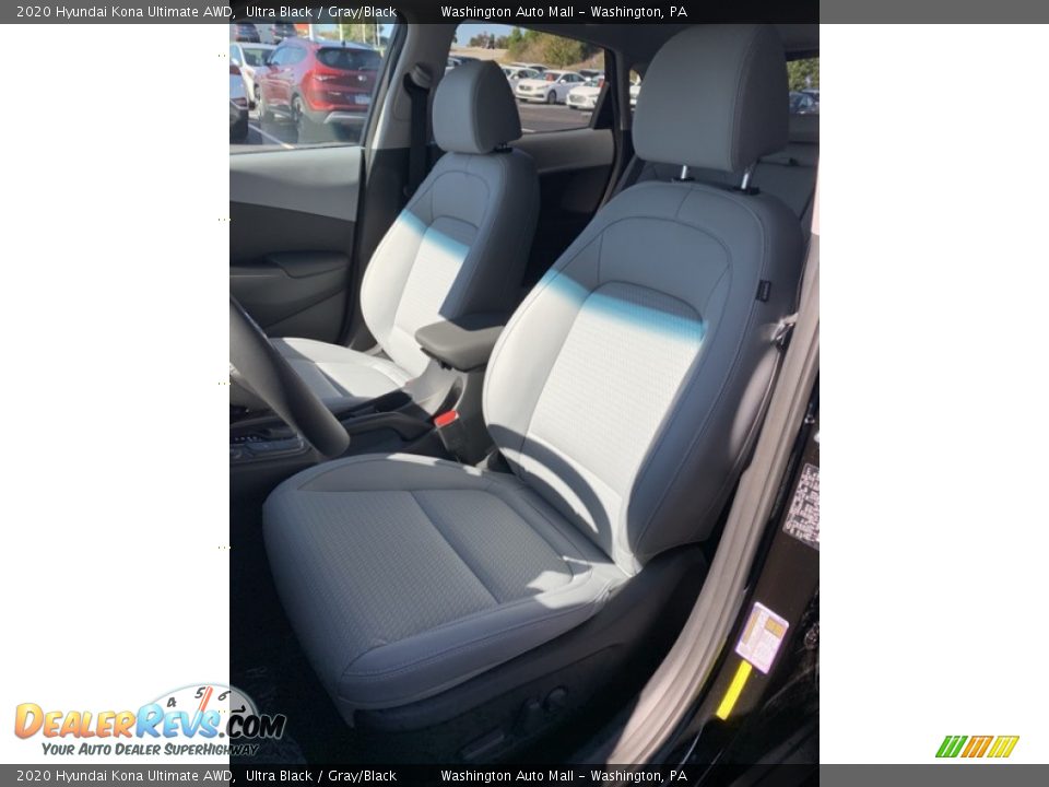2020 Hyundai Kona Ultimate AWD Ultra Black / Gray/Black Photo #15