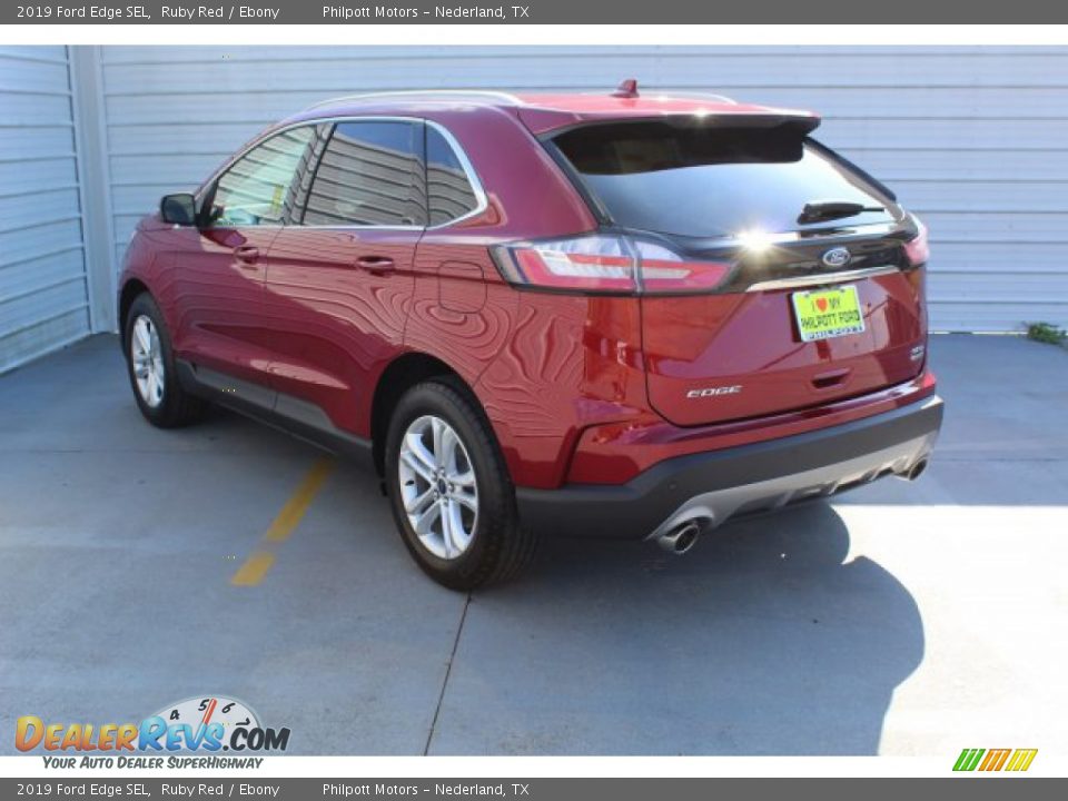 2019 Ford Edge SEL Ruby Red / Ebony Photo #6