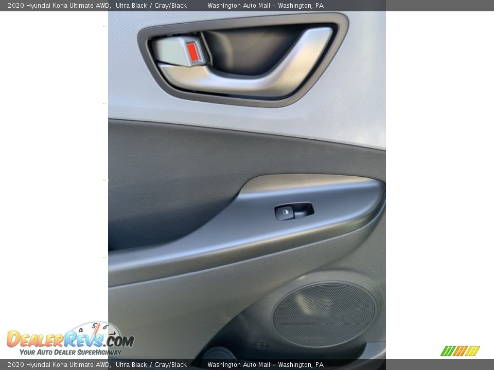 2020 Hyundai Kona Ultimate AWD Ultra Black / Gray/Black Photo #18